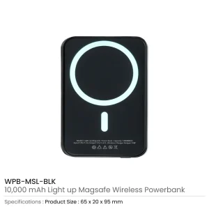 MagSafe Wireless Powerbank with Light-Up Logo, 15W Fast Charging, 10K mAh - Image 6