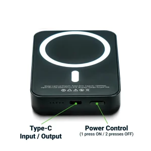 MagSafe Wireless Powerbank with Light-Up Logo, 15W Fast Charging, 10K mAh - Image 5