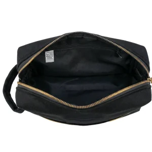 Black Multi-Purpose Utility & Cosmetic Pouch with Bisht Embroidery - Image 9